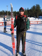 Anton Ahvenlampi hiihti vakuuttavasti puolen minuutin erolla 14-vuotiaiden mestariksi. (kuvat: copyright © 2007 Hanna-Mari Helkkala)