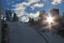 Varasvuoren alkutalvea 2012 auringon valossa.